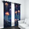 Dpvbffx Multicolor Jellyfish Curtain with Grommets, 2-Piece Set view 3
