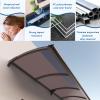 ZHENGQIAN Polycarbonate Door and Window Awning, 90 x 80 cm view 4