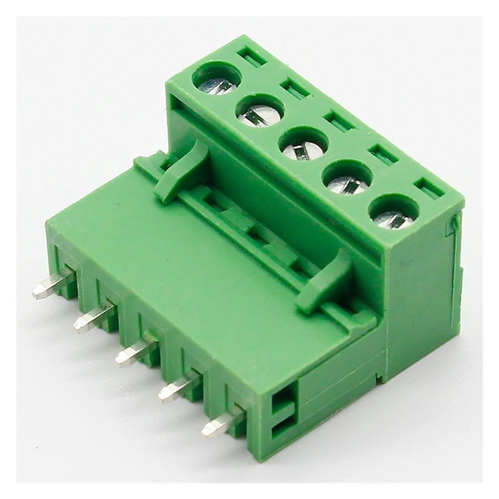 BIRXPMOS HT5.08 5-Pin Terminal Blocks, 10 Sets, 300 V 10 A, 5.08 mm Pitch, PCB Screw Terminal