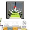 Made-to-Measure Magnetic Insect Screen for Windows, 124 x 104 cm, Black view 3