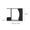 zhangrui1888 Modern Console Table, Light Luxury with Lighting, Ultra-Slim Foyer Storage Cabinet (Small) view 2