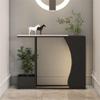 zhangrui1888 Modern Console Table, Light Luxury with Lighting, Ultra-Slim Foyer Storage Cabinet (Small) view 3