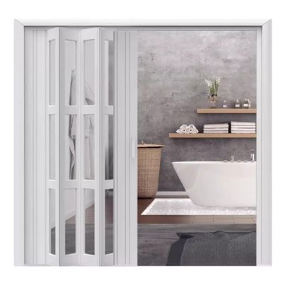 PVC Accordion Folding Door for Kitchen and Bathroom, 78.5 x 203 cm