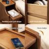 Tall, Narrow Nightstand, Set of 2, with Drawers, Stylish Side Table for Small Spaces view 3