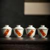 Joy Chinese-Style Ceramic Gaiwan, Handwritten Lid, 100 mL view 4