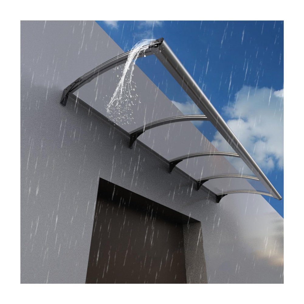 ZHENGQIAN Door Awning, Outdoor Canopy for Patio and Garden, 100 x 300 cm (39 x 118 in)