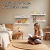 Gieanoo Wooden Picture Ledge, 30 cm, Scalloped Floating Shelves, Set of 2 view 2