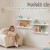 Gieanoo Wooden Picture Ledge, 30 cm, Scalloped Floating Shelves, Set of 2 view 3