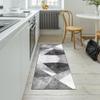 QQrunner Gray Geometric Kitchen Runner Rug, Non-Slip, 80 x 280 cm view 4