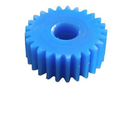 Cylindrical Gear, 2 Module, 20 mm Thick, 10 mm Bore, 35 Teeth, Blue Nylon