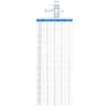 Cylindrical Gear, 2 Module, 20 mm Thick, 10 mm Bore, 35 Teeth, Blue Nylon view 2