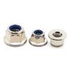 5/10 pcs M3 M4 M5 M6 M8 Nickel-Plated Steel Nylon-Insert Hex Flange Lock Nuts (M4, 10 pcs) view 2