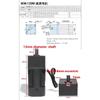 90 W 220 V AC Single-Phase Variable-Speed Geared Motor, 5RK90RGU-CF, 90 × 90 mm, 27 rpm view 4