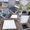 White Deck-Mount Skylight Access Hatch, 32 x 26 in view 3