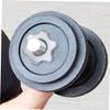6-Piece Self-Locking Dumbbell Lock Nuts, Cast Iron, Silver view 2