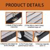 Magnetic Insect Screen for Windows, 63 x 62 cm, Black, No-Drill Installation view 2