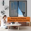 Magnetic Insect Screen for Windows, 63 x 62 cm, Black, No-Drill Installation view 3