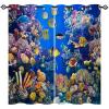 ANHOPE Ocean Coral Tropical Fish Blackout Curtains with Eyelets, 2-Pack, 160 x 117 cm view 1