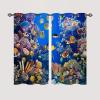 ANHOPE Ocean Coral Tropical Fish Blackout Curtains with Eyelets, 2-Pack, 160 x 117 cm view 2