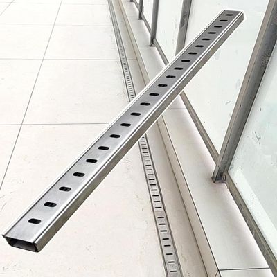 AVLLSO Shallow Drainage Channel for Garden & Patio, 1–12 m Length, 35–100 mm Wide, Driveway/Entryway Drain (6 m/19.6 ft, 7 × 5 cm/2 3/4 × 2 in)