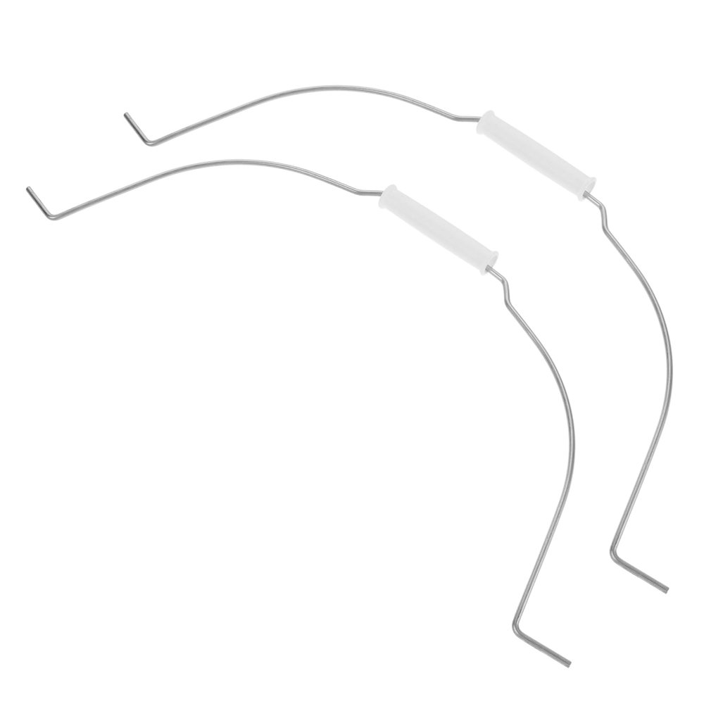 Silver Replacement Bucket Handles, Galvanized Iron, 2 Pieces