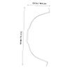 Silver Replacement Bucket Handles, Galvanized Iron, 2 Pieces view 3