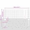 vidaXL Euro Fence with Posts 10 x 0.4 m PVC-Coated Steel Gray view 3