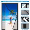 Magnetic Fly Screen Door Curtain, Side Opening, 80 x 200 cm, Black view 2