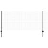 vidaXL Welded Wire Fence with Posts 10 x 1 m Galvanized Steel view 1