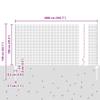 vidaXL Welded Wire Fence with Posts 10 x 1 m Galvanized Steel view 3