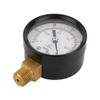 Vacuum Pressure Gauge for Air Compressors, Water/Oil/Gas, 1/4 NPT Bottom Mount MF, 2 in, PSI/Bar view 4