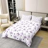 Loussiesd Purple Bow 100% Cotton Duvet Cover Set, 155 x 220 cm view 2