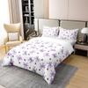 Loussiesd Purple Bow 100% Cotton Duvet Cover Set, 155 x 220 cm view 3