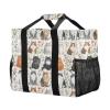 linqin Aesthetic Forests Cats Utility Tote Bag for Car Trunks, Foldable Canvas Grocery Bag with Compartments, 1 Size view 4