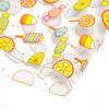 FOELANNE Clear PVC Vinyl Fabric, Printed Jelly Vinyl Roll, Halloween Pumpkins, Rainbow Prints, Color 05, Half Yard 50 x 120 cm view 2