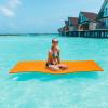 Swimming Mat, Floating Water Mat, Tear-Resistant XPE Foam Water Lounger, Orange, 3.5 m x 1.5 m x 3.3 cm view 2
