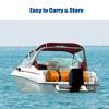 Swimming Mat, Floating Water Mat, Tear-Resistant XPE Foam Water Lounger, Orange, 3.5 m x 1.5 m x 3.3 cm view 4