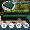 Odaima 4-Pack Waterproof Outdoor Sofa Seat Cushion Covers, Dark Green, 63 x 68 x 12 cm view 2