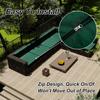 Odaima 4-Pack Waterproof Outdoor Sofa Seat Cushion Covers, Dark Green, 63 x 68 x 12 cm view 3