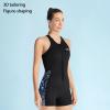 Lynqeeh Women's Shorty Neoprene Wetsuit, One-Piece Sleeveless 2 mm Front-Zip Swimsuit for Swimming, Diving, Surfing and Water Sports (Black, XS) view 3