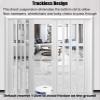 PVC Folding Door for Interiors, 202 cm High, White, 122 x 202 cm view 4
