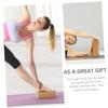 TOYANDONA High-Density Non-Slip Oak Yoga Block for Beginners, Pilates, and Stretching view 4
