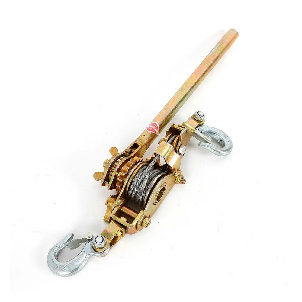 HYBMRQVD 2-Ton Manual Cable Puller Winch, 4,400 lb