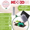 MODO24 Wooden Raised Garden Bed with Dimpled Liner, 40 x 60 x 40 cm, Gray view 4