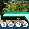 Odaima 4-Pack Waterproof Outdoor Sofa Seat Cushion Covers with Zipper, Light Blue, 60 x 60 x 10 cm view 2