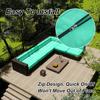 Odaima 4-Pack Waterproof Outdoor Sofa Seat Cushion Covers with Zipper, Light Blue, 60 x 60 x 10 cm view 3
