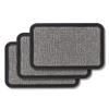 Indoor & Outdoor Doormat - Silver Pattern, 40 x 60 cm, 3-Piece Set (Rectangular) view 1
