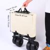 FewNvWa Cover for Folding Wagon, Portable Camping Storage Bag, White view 3