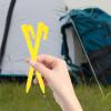 Alipis 50-Piece Yellow ABS Tent Stakes, Reusable and Hand-Friendly view 4