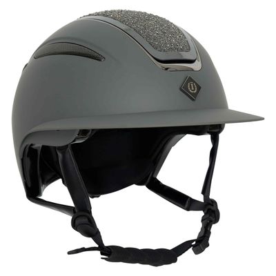 Imperial Riding IRH Olania Deluxe Big Visor Riding Helmet, Gray, L